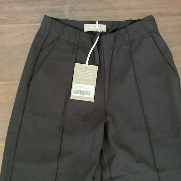 NWT Everlane Women’s The Dream Pant Black Elastic Waist W/ Waistband Size XS - Picture 2 of 9